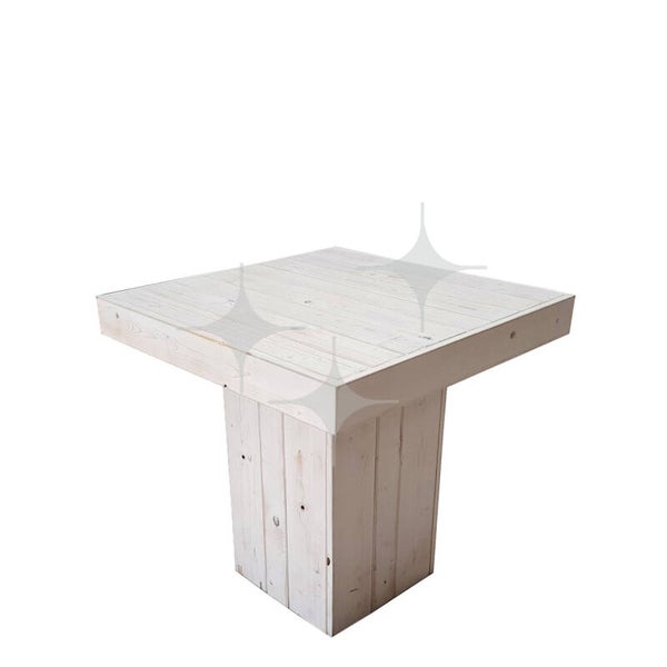 100% Natural Light zit-/dinertafel 80x80 | Icelandic