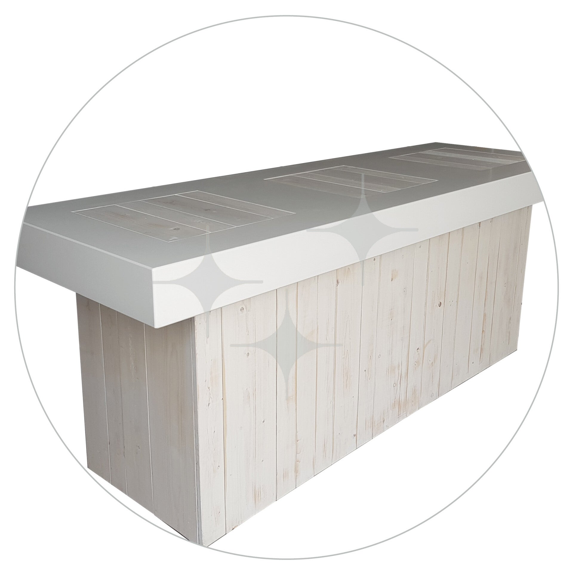 Natural White buffet 240x80