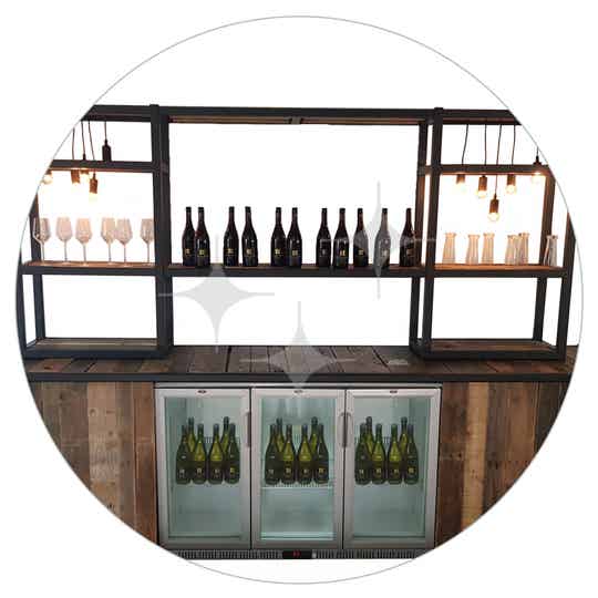 StelligStaal Drankentafel Eco 3,3 mtr