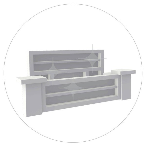 BlockxWhite BlockxBar 4|8|12|16 mtr (compleet)