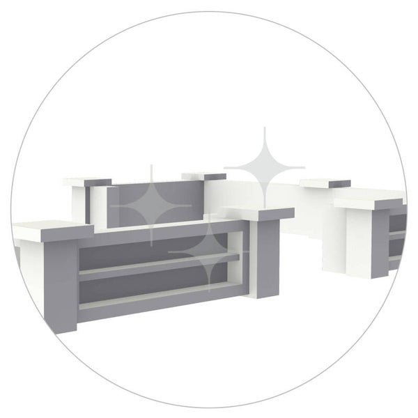 BlockxWhite BlockxBar-eiland 80 mtr2 (compleet)