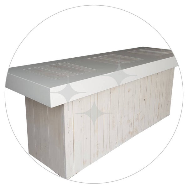 Natural White buffet 240x80
