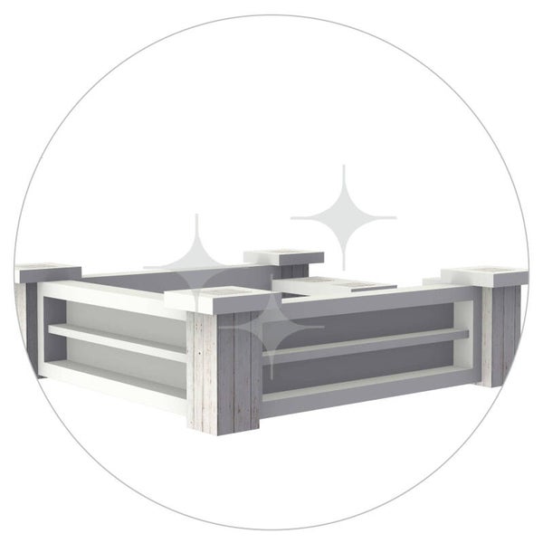 Natural White BlockxBar-eiland 20|45|80 mtr2 (barombouw)