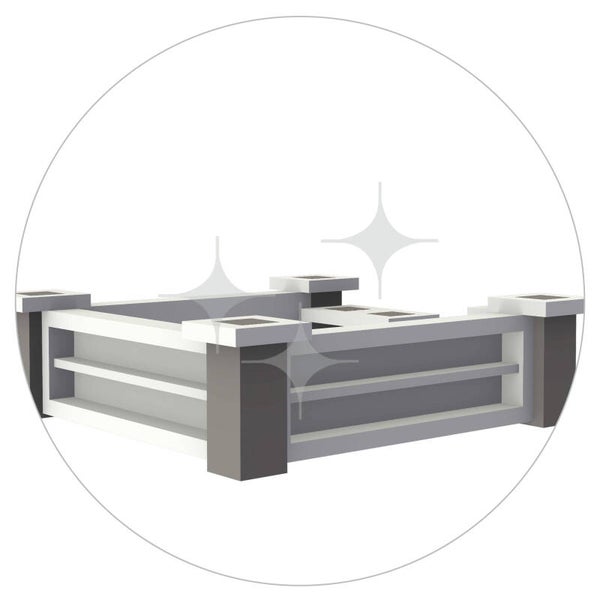 Quadro BlockxBar-eiland 20|45|80 mtr2 (barombouw)