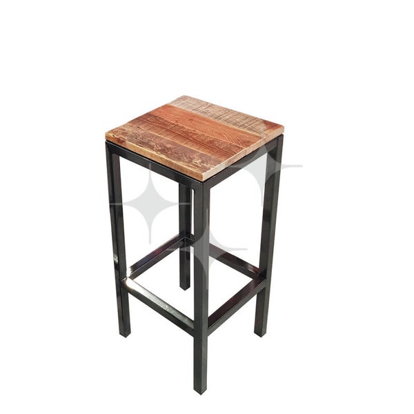 StelligStaal kruk (EcoWood zitting) | GePeBe