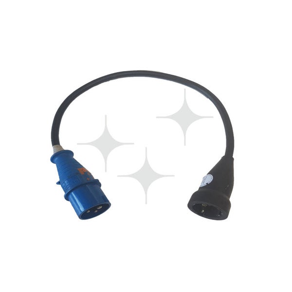 Verloop 16A CEE 230V > Schuko