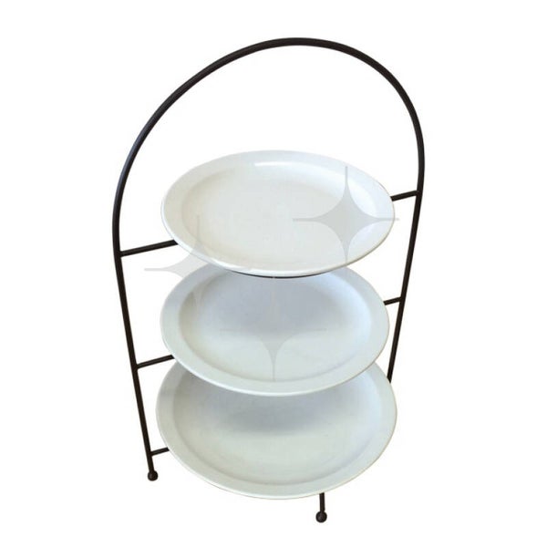 Etagere zwart 3 etages groot