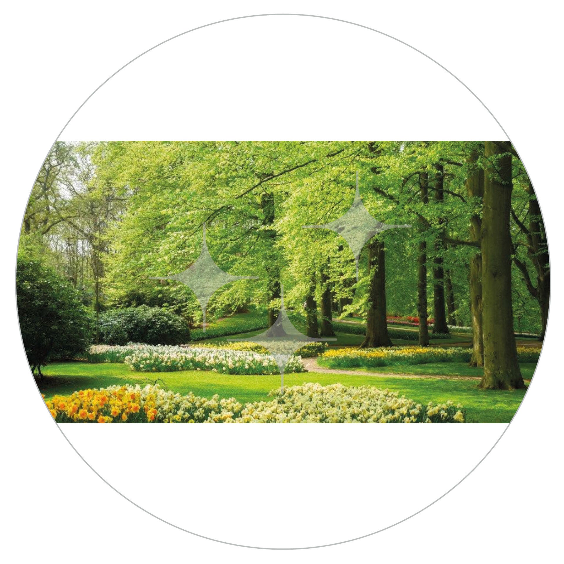 FotoDecorDoek 004 8x4 Lente Park Rechts