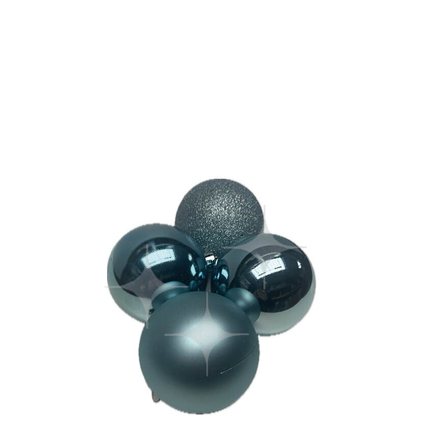 Kerstballen blauw (24 stuks)