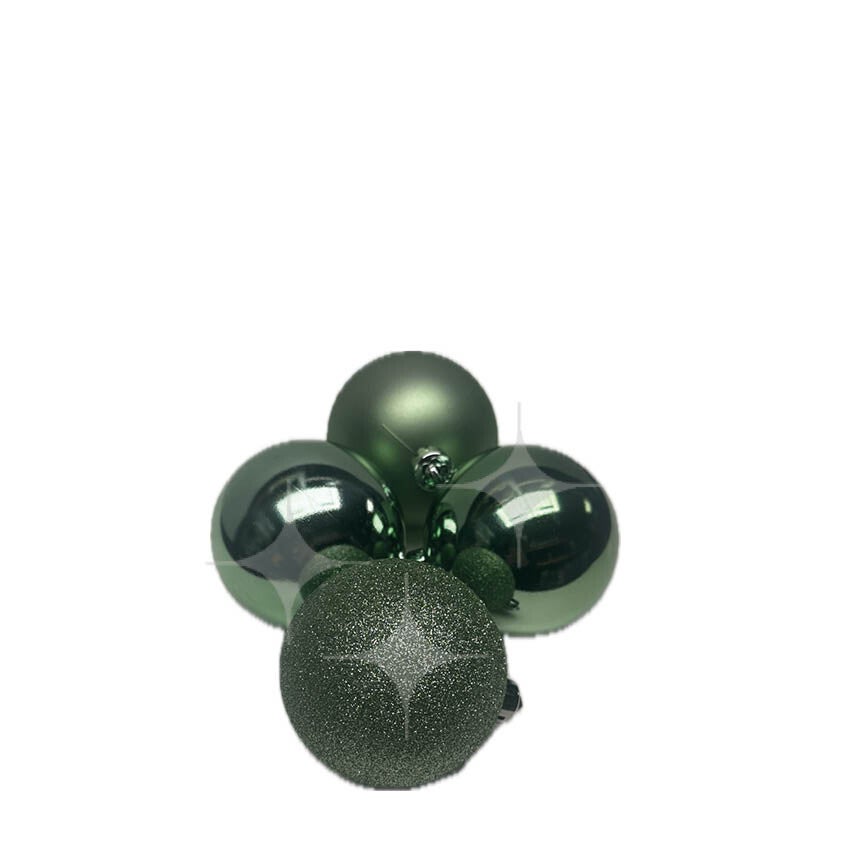 Kerstballen groen (24 stuks)