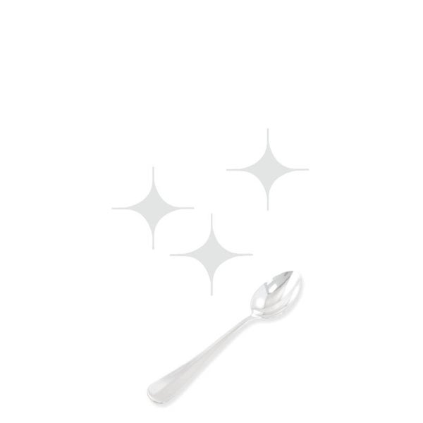 10x Luxe Koffielepeltje Verzilverd