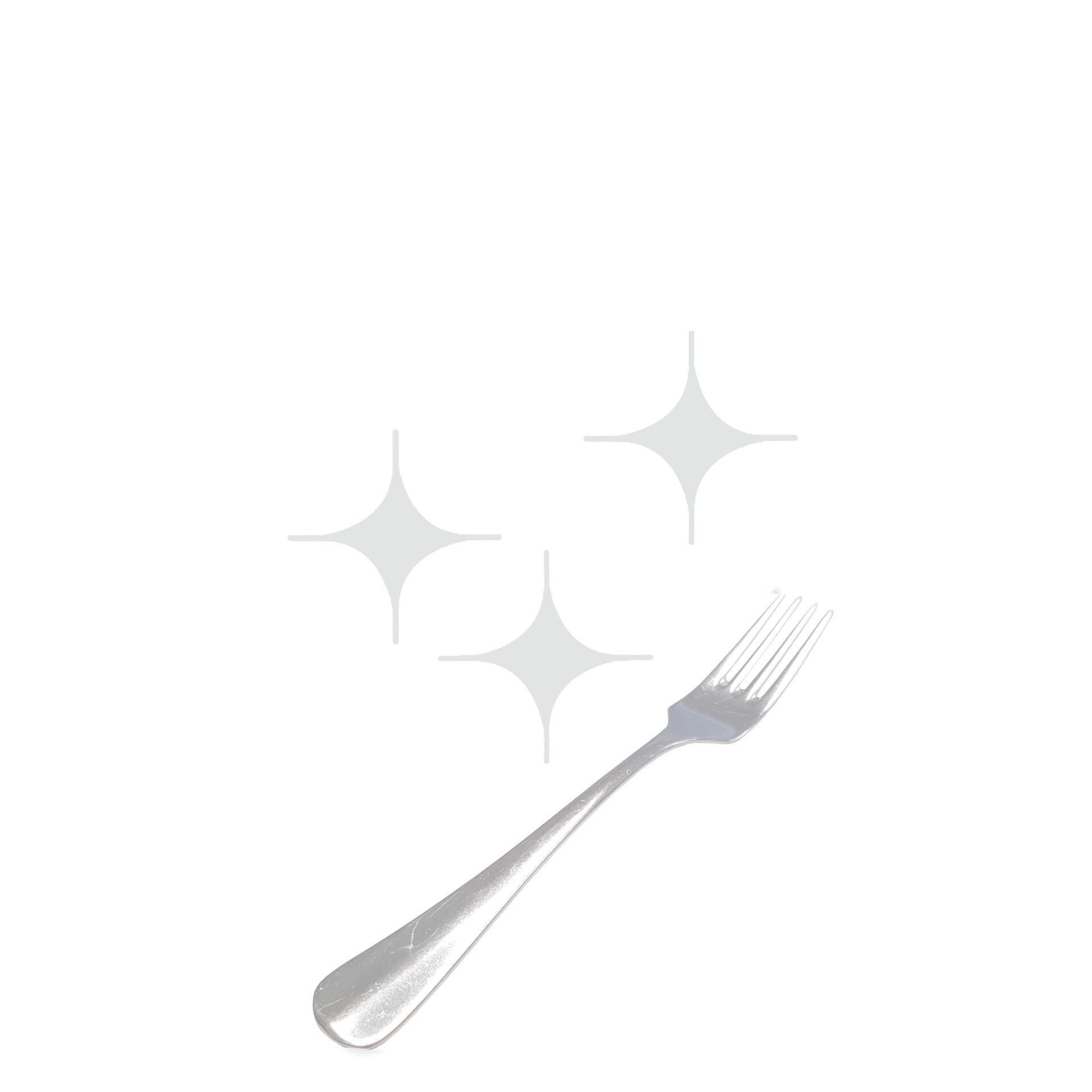 10x Luxe Gebaksvork Verzilverd