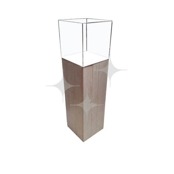Vitrine met Sokkel Natural Light H115 | GePeBe