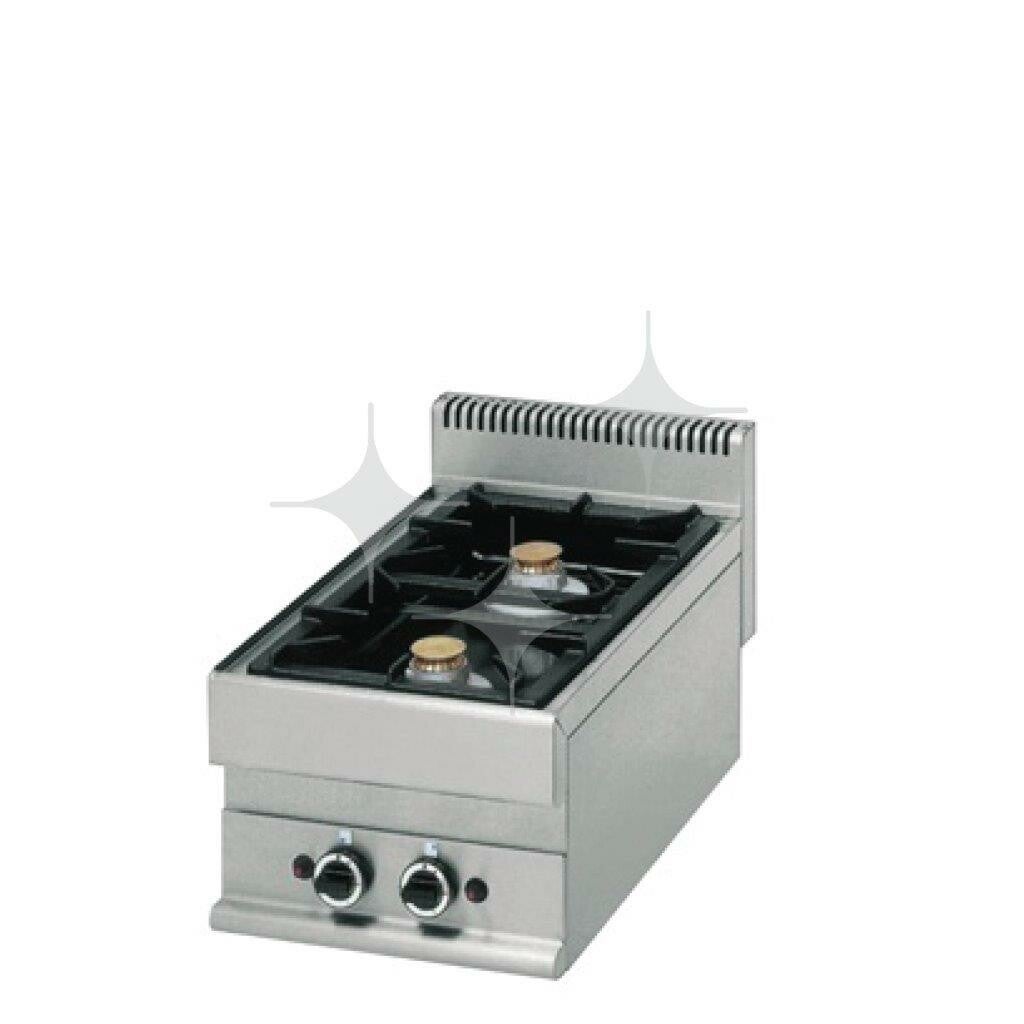 Modulair 40cm fornuis 2-pits gas