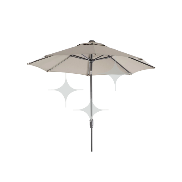 Parasol Taupe | 3x3m | Achthoek