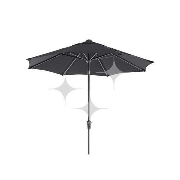Parasol Zwart | 3x3m | Achthoek