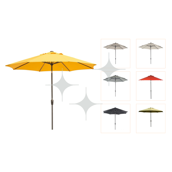 Parasol (div. kleuren) | 3x3m | Achthoek
