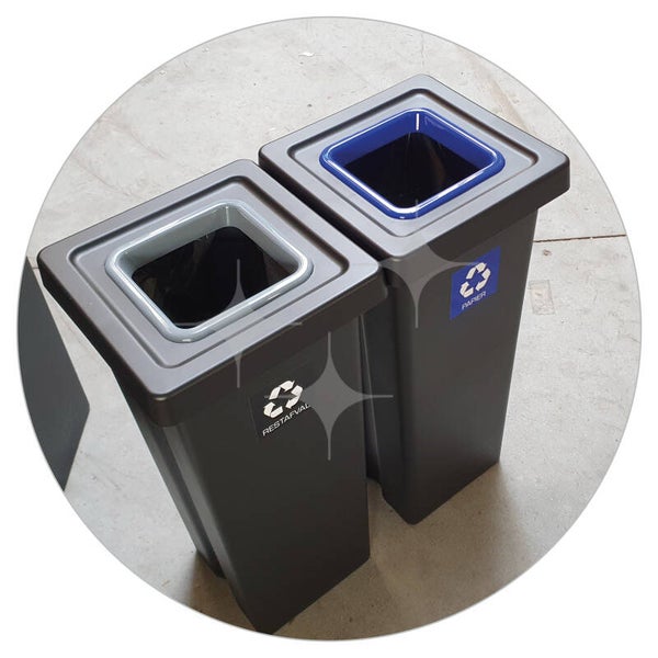 Afvalbak | Zwart | 53L | Jumbo