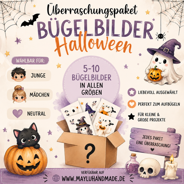Überraschungspacket- Bügelbilder Halloween