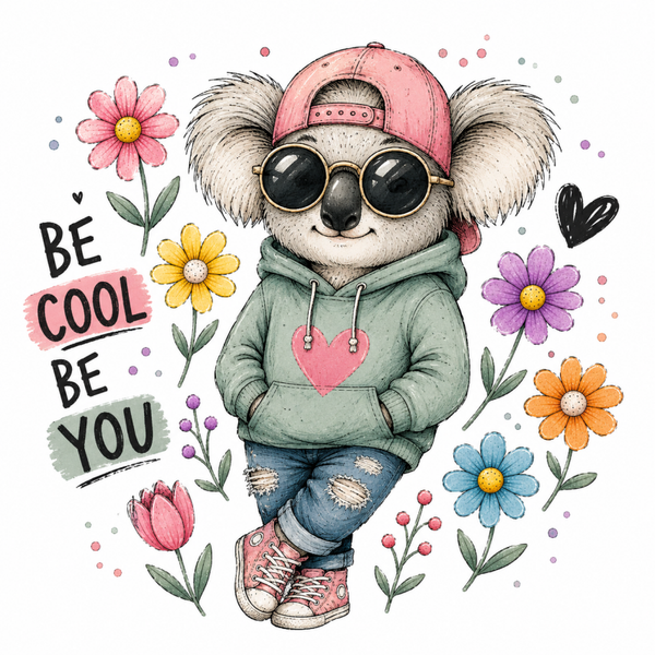 Bügelbild- Be cool Be You