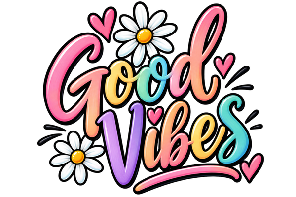 Bügelbild -  Good vibes