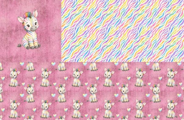 Panel buntes Zebra- 100x 150