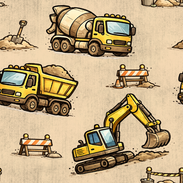 Exklusives Digitale Design-  Baufahrzeuge