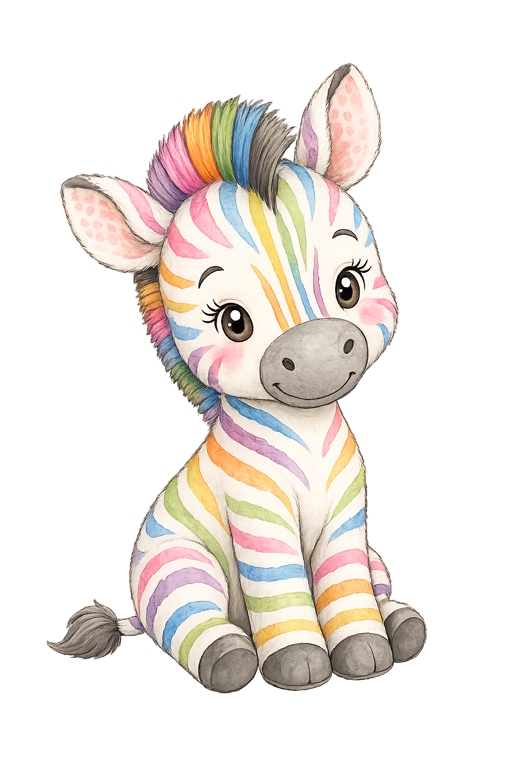 Bügelbild -   Zebra