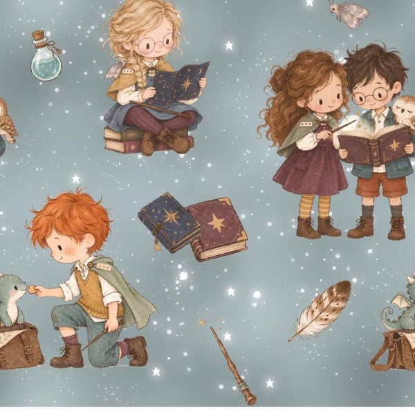 Meterware Kinderstoff-  magische Welt
