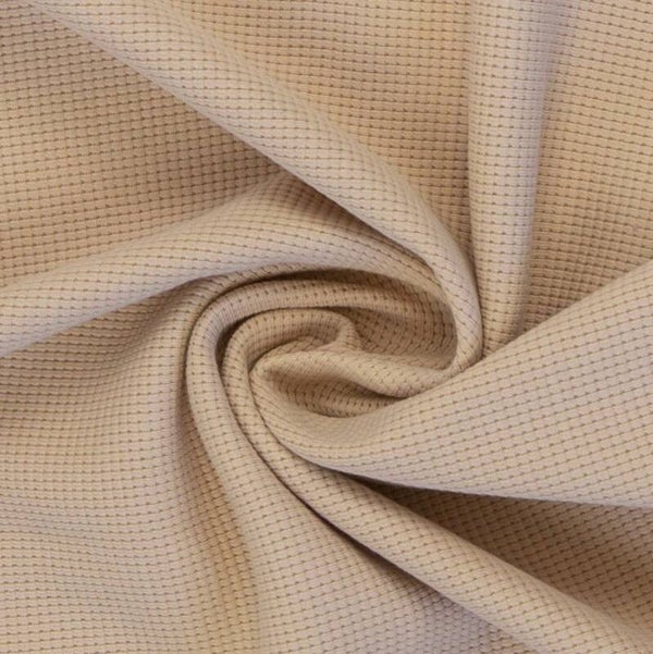 Clarissa Waffeljersey, uni beige