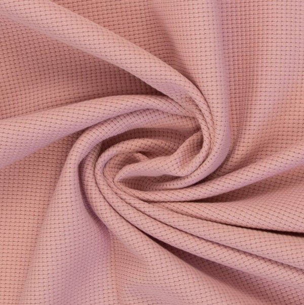 Clarissa Waffeljersey, uni rosa
