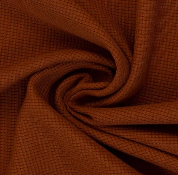 Clarissa Waffeljersey, uni Kupfer