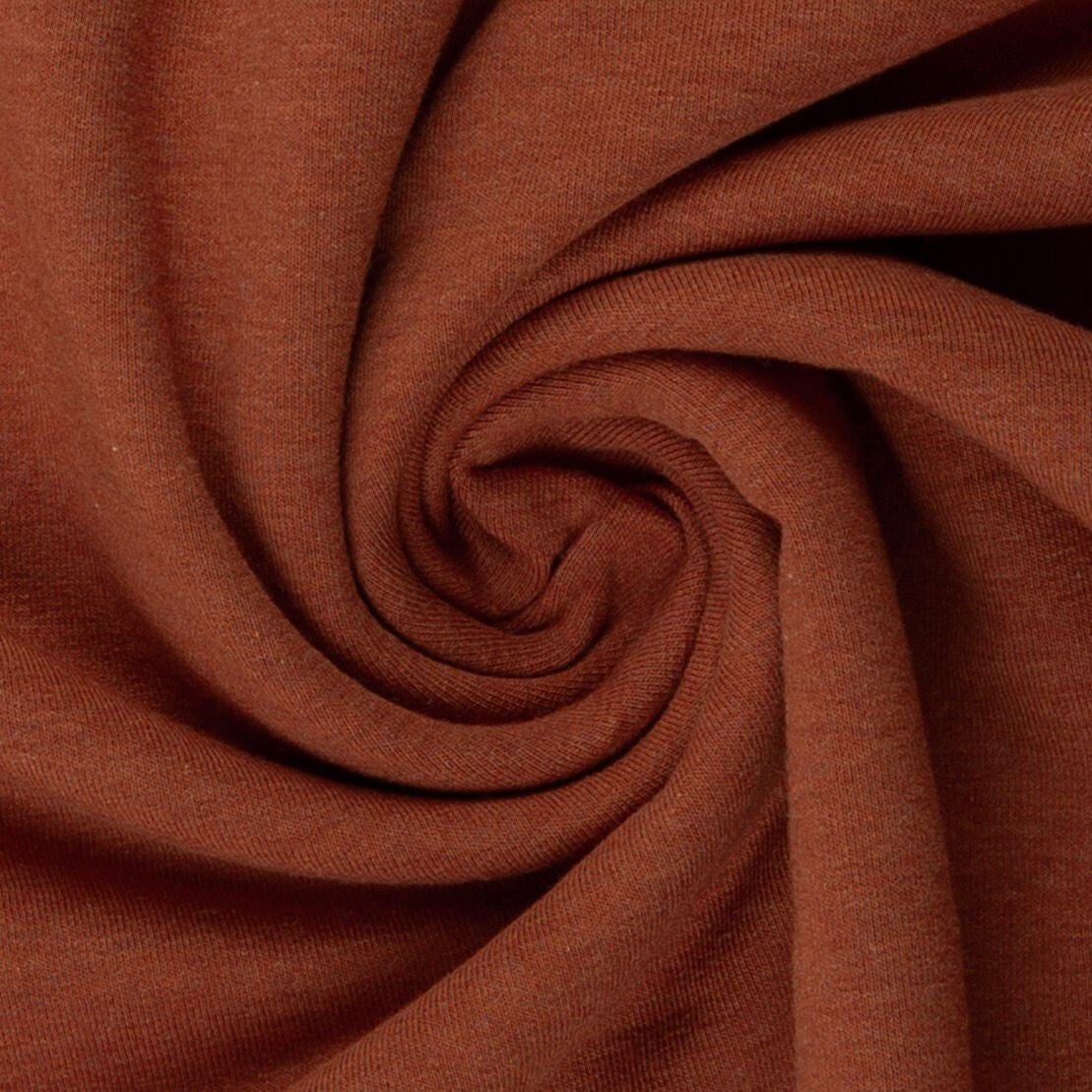 Vanessa melange, Jersey Baumwolle meliert, terracotta