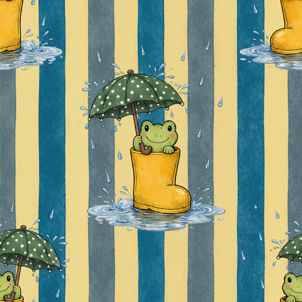 Meterware Kinderstoff-  Frosch