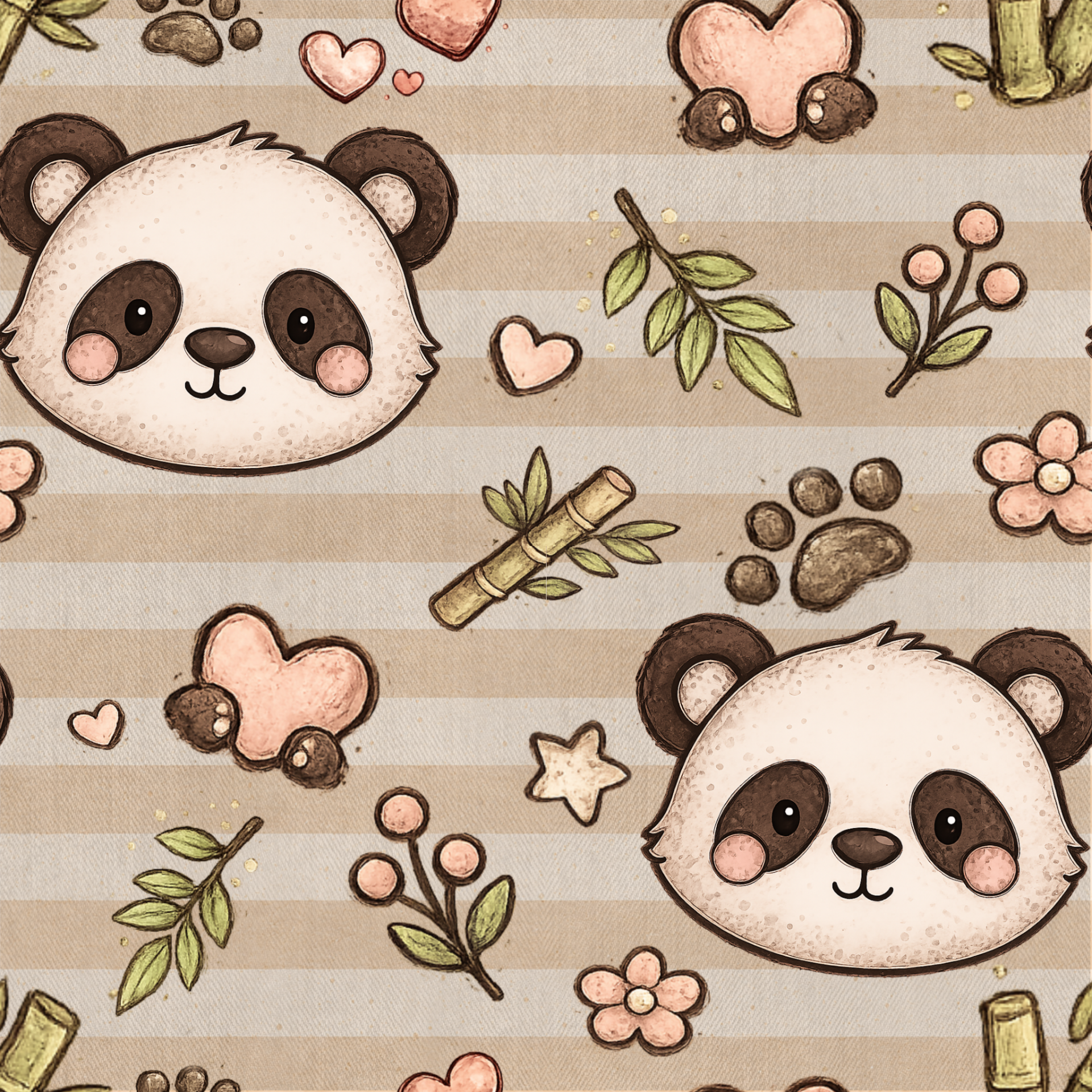 Exklusives Ditigale Design- panda