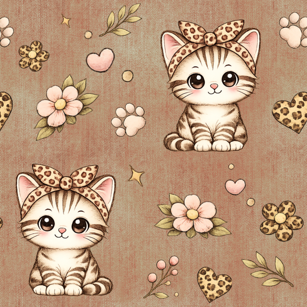 Meterware Kinderstoff Kitty