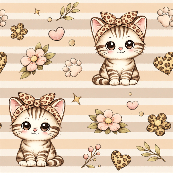 Meterware Kinderstoff Kitty