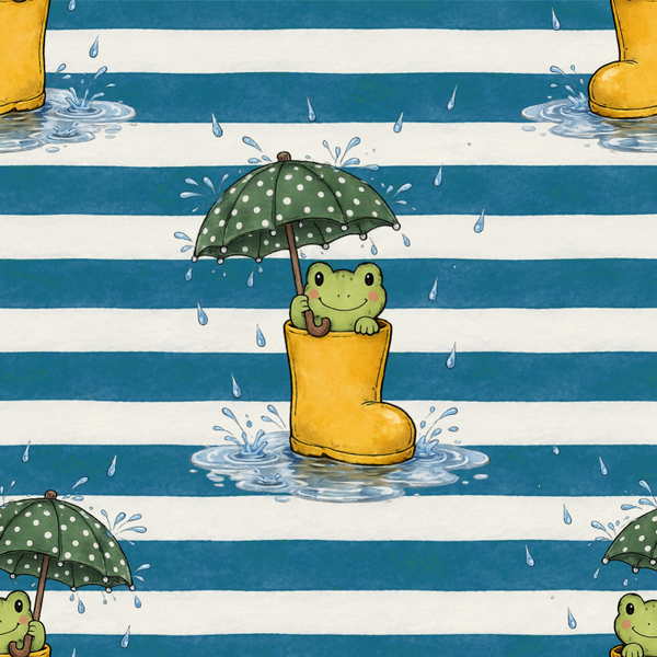 Meterware Kinderstoff-  Frosch