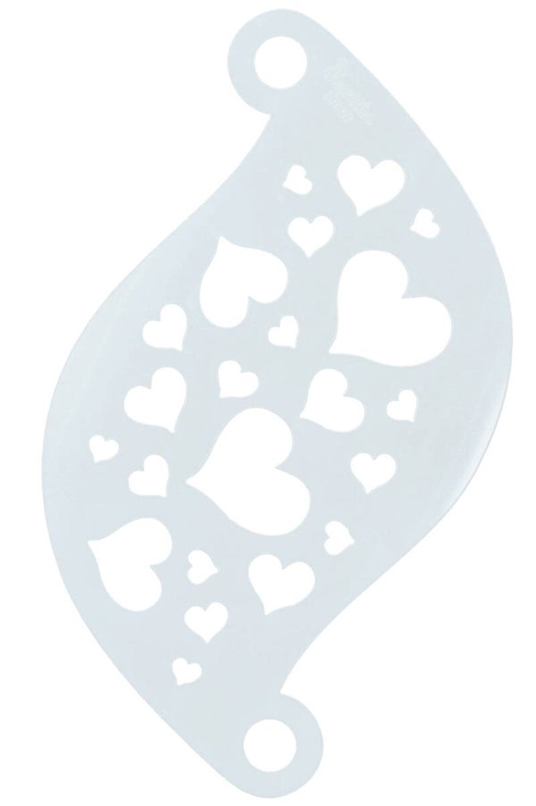 Schmink sjabloon Hearts