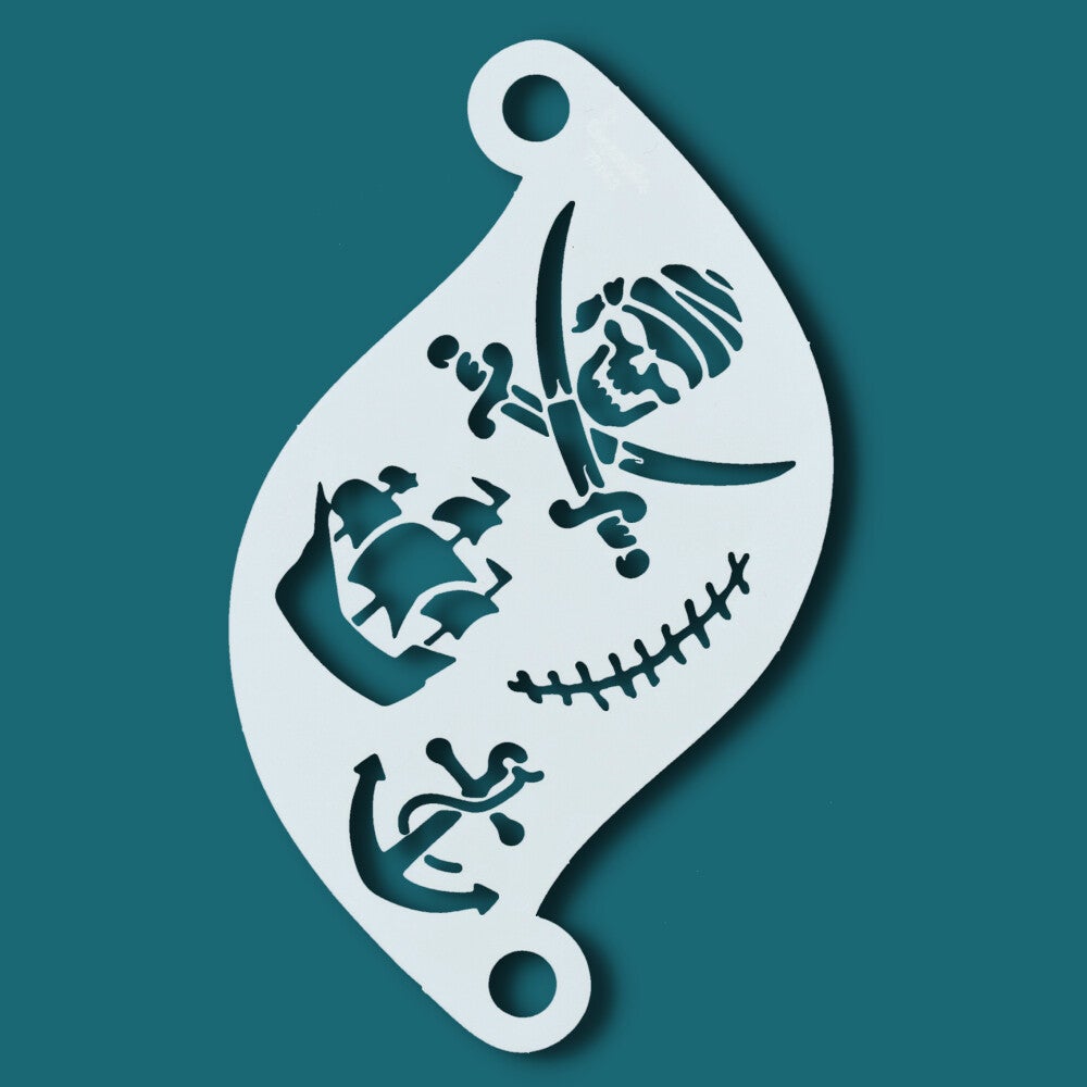 Schmink sjabloon Pirate