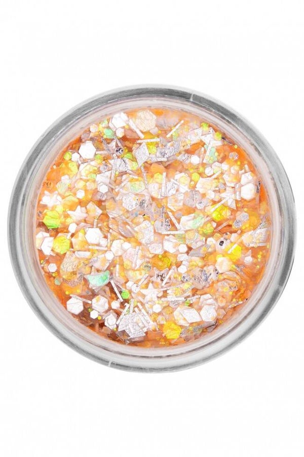 PXP pressed chunky glitter cream orange candy