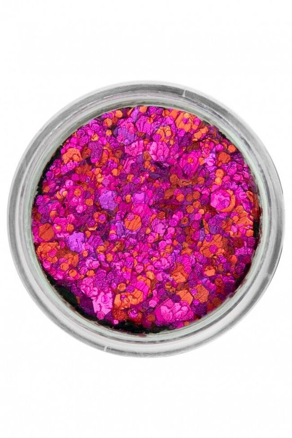 PXP pressed chunky glitter cream pink lady