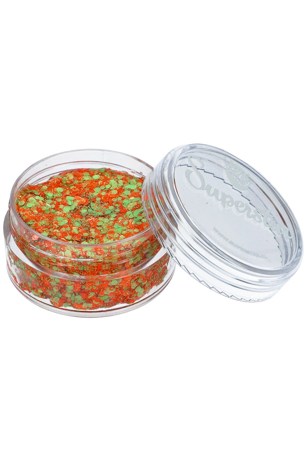 Superstar Chunky Glitter Cream Orange Green