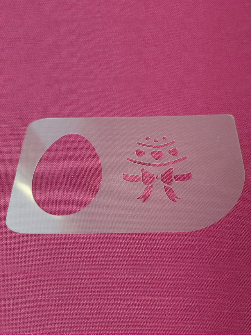 Schmink sjabloon Paasei groot