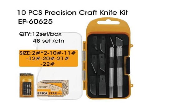 Set coltelli di precisione da 10 pezzi