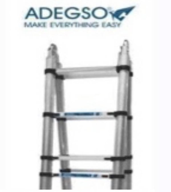 ADEGSO Scala telescopica pieghevole in alluminio 2.2m+2.2m