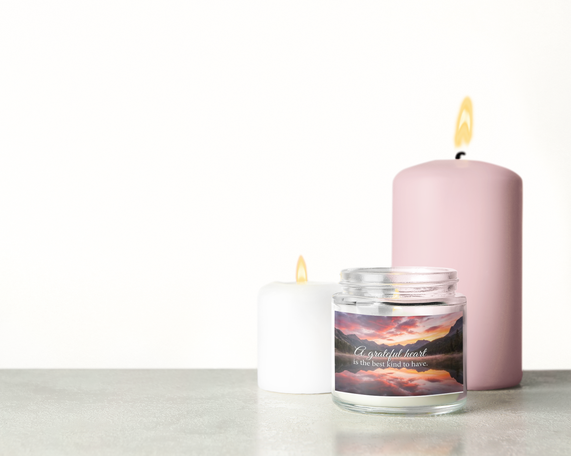 Journalying Aromatherapy Soy Candle — Peaceful & Warm Scent (4oz & 9oz) "A grateful heart is the best kind to have."
