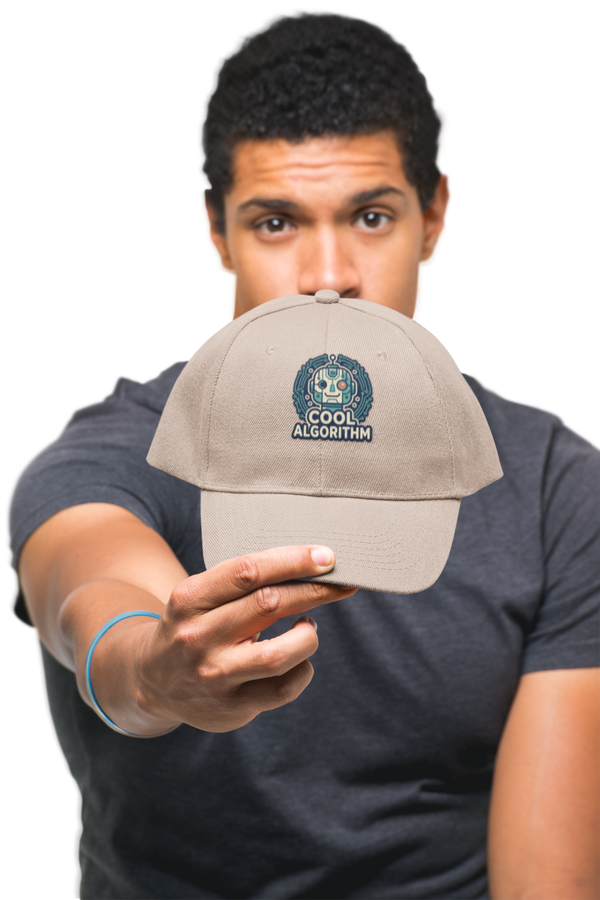 Cool Algorithm Dad Cap – Embroidered Robot Tech Hat