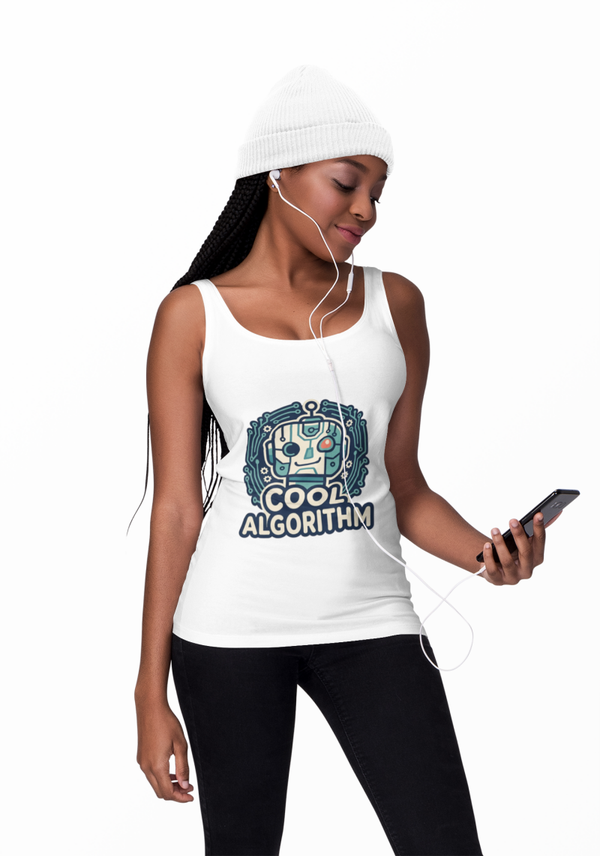 Cool Algorithm Tech Tank — Graphic Techie Tank Top
