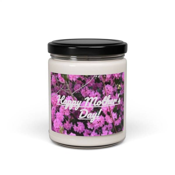 Soy Candle Happy Mother's Day floral